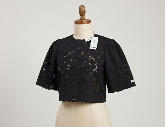 Sea New York Tops - Sea New York Arianna Lace Top NWT Black Blouse Sz S